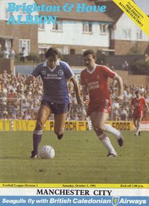Brighton And Hove Albion v Manchester City 1981/82